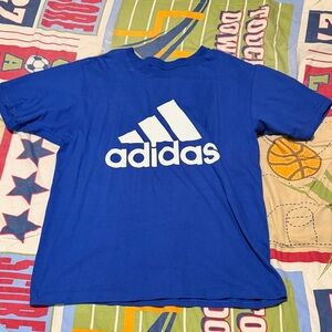 Adidas Royal Blue Tee with White Logo